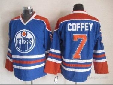 7 Paul Coffey Stitched Jersey Size S to 3 XL blue
