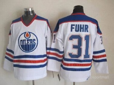 31 Grant Fuhr stitched Jersey Size S to 3 XL white