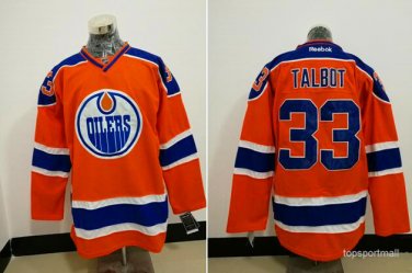 33 Cam Talbot stitched Jersey Size S to 3 XL orange
