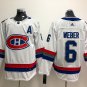 6 Shea Weber titched Jersey Size S to 3 XL white