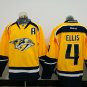  4 Ryan Ellis stitched Jersey Size S to 3 XL yellow