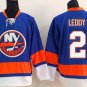 &Acirc;&nbsp;2 Nick Leddy stitched Jersey Size S to 3 XL blue