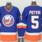 5 Denis Potvin stitched Jersey Size S to 3 XL blue