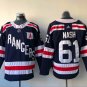 61 Rick Nash Stitched Jersey Size S to 3 XL black