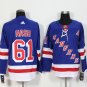61 Rick Nash Stitched Jersey Size S to 3 XL blue