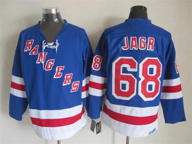 68 Jaromir Jagr Stitched Jersey Size S to 3 XL blue