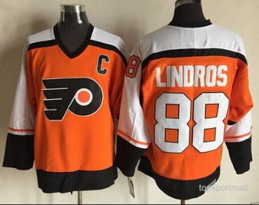 88 Eric Lindros&Acirc;&nbsp;Stitched Jersey Size S to 3 XL orange