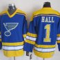1 Glenn Hall Stitched Jersey Size S to 3 XL blue