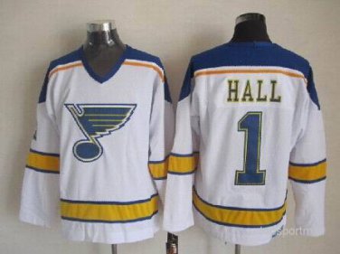 1 Glenn Hall&Acirc;&nbsp;Stitched Jersey Size S to 3 XL white