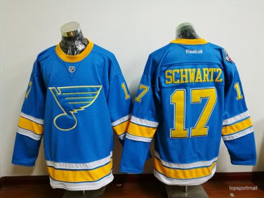 17 Jaden Schwartz&Acirc;&nbsp;Stitched Jersey Size S to 3 XL  blue
