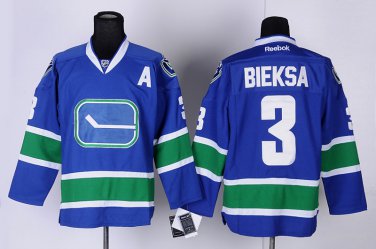 3 Kevin Bieksa&Acirc;&nbsp;Stitched Jersey Size S to 3 XL blue