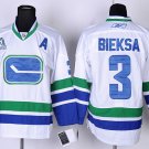 3 Kevin Bieksa Stitched Jersey Size S to 3 XL white