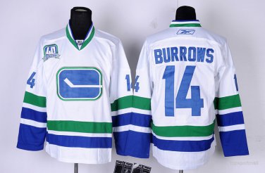 14 Alex Burrows&Acirc;&nbsp;Stitched Jersey Size S to 3 XL white