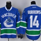 14 Alex Burrows Stitched Jersey Size S to 3 XL blue