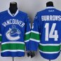 14 Alex Burrows Stitched Jersey Size S to 3 XL blue