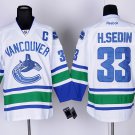 33 Henrik Sedin Stitched Jersey Size S to 3 XL white