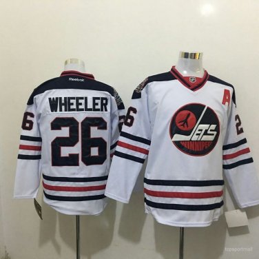 26 Blake Wheeler Stitched Jersey Size S to 3 XL white