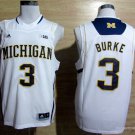 3 Trey Burke Stitched Jersey Size S to 3 XL white