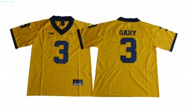 3 Rashan Gary Stitched Jersey Size S to 3 XL yellow