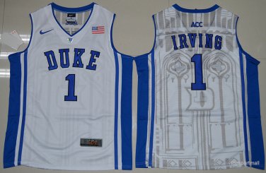 1 Kyrie Irving Stitched Jersey Size S to 3 XL white 1