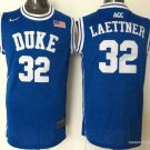 32 Christian Laettner Stitched Jersey Size S to 3 XL blue