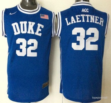32 Christian Laettner Stitched Jersey Size S to 3 XL blue