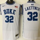 32 Christian Laettner Stitched Jersey Size S to 3 XL white