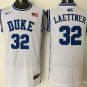 32 Christian Laettner Stitched Jersey Size S to 3 XL white