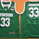 33 Magic Johnson Stitched Jersey Size S to 3 XL green 1