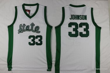33 Magic Johnson Stitched Jersey Size S to 3 XL white