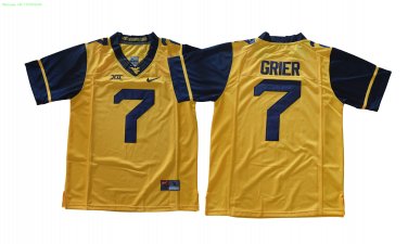7 Will Grier Stitched Jersey Size S to 3 XL yellow