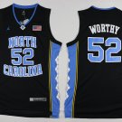 52 James Worthy Stitched Jersey Size S to 3 XL black