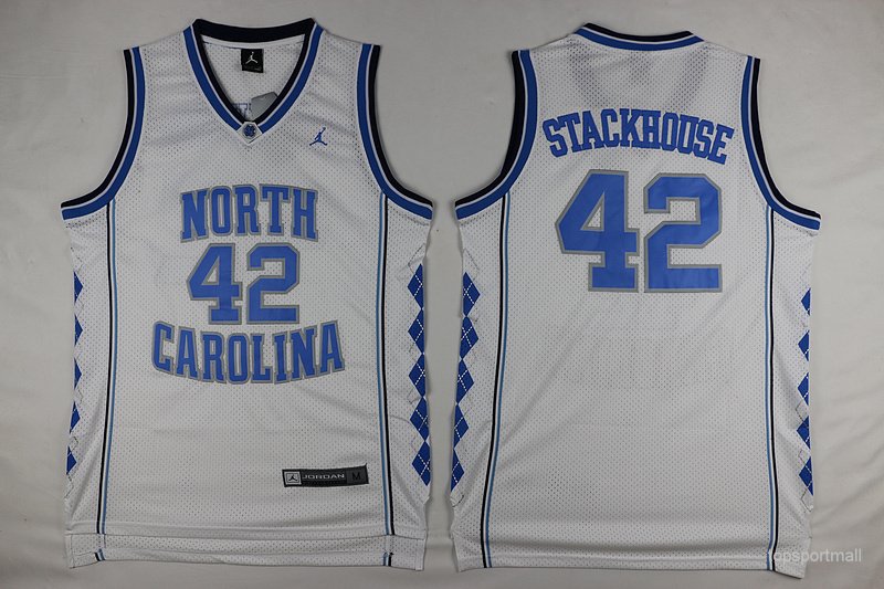 42 Jerry Stackhouse Stitched Jersey Size S To 3 Xl White