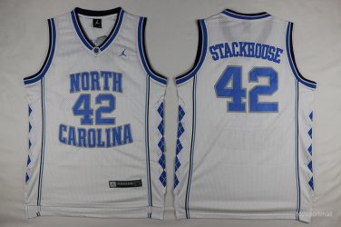 42 Jerry Stackhouse Stitched Jersey Size S to 3 XL white