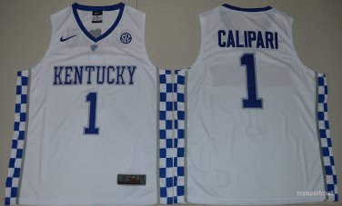 1 John Calipari Stitched Jersey Size S to 3 XL white