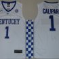 1 John Calipari Stitched Jersey Size S to 3 XL white