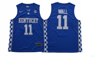 11 John Wall Stitched Jersey Size S to 3 XL blue