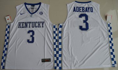 3 Edrice Adebayo Stitched Jersey Size S to 3 XL white