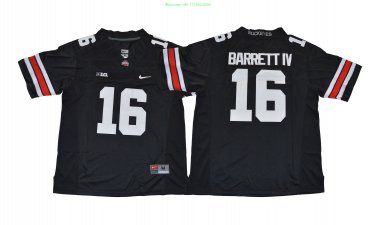 16 J.T. Barrett Stitched Jersey Size S to 3 XL black
