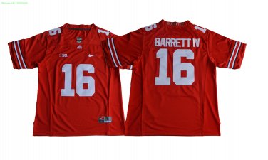 16 J.T. Barrett Stitched Jersey Size S to 3 XL red