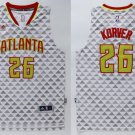 26 Kyle Korver Stitched Jersey Size S to 3 XL white