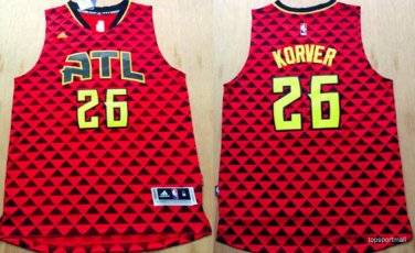 26 Kyle Korver Stitched Jersey Size S to 3 XL red