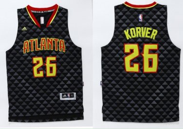26 Kyle Korver Stitched Jersey Size S to 3 XL black
