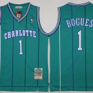 1 Tyrone Muggsy Bogue Stitched Jersey Size S to 3 XL green