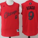 9 Rajon Rondo Stitched Jersey Size S to 3 XL red