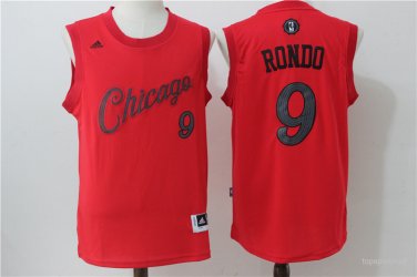 9 Rajon Rondo Stitched Jersey Size S to 3 XL red