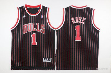 1 Derrick Rose Stitched Jersey Size S to 3 XL black 1