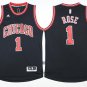 1 Derrick Rose Stitched Jersey Size S to 3 XL black 2
