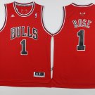 1 Derrick Rose Stitched Jersey Size S to 3 XL red