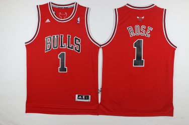 1 Derrick Rose Stitched Jersey Size S to 3 XL red